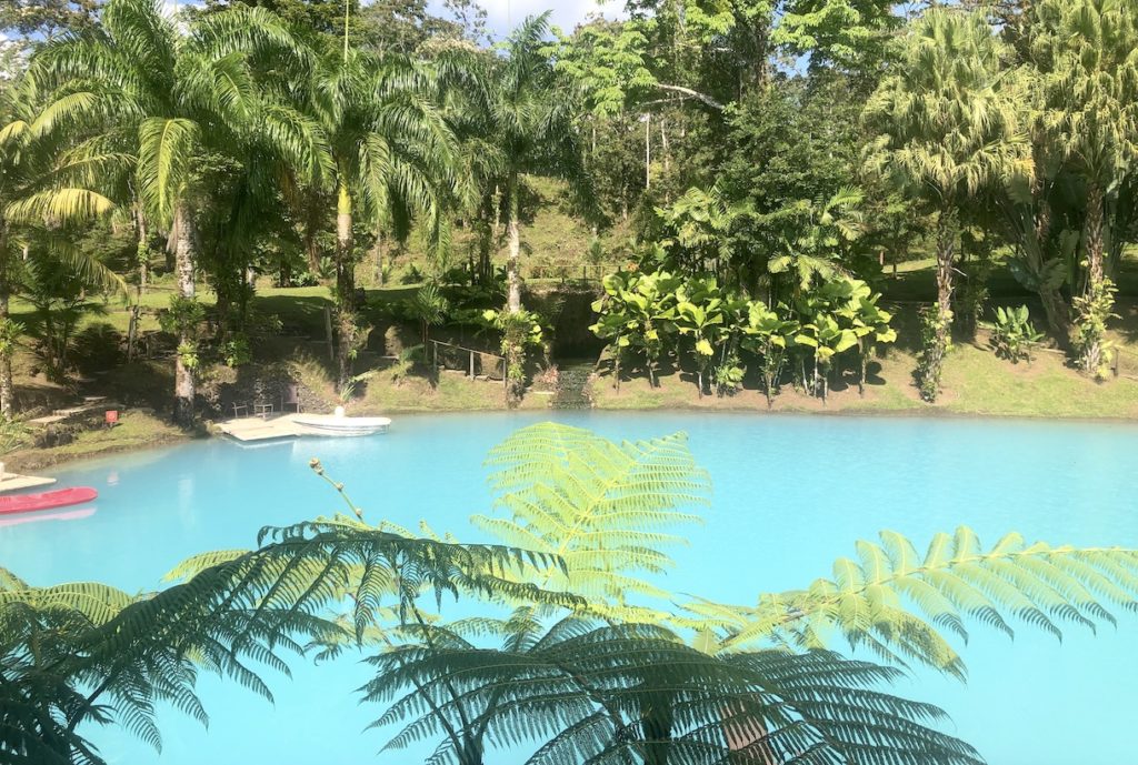 Blue lake in Costa Rica