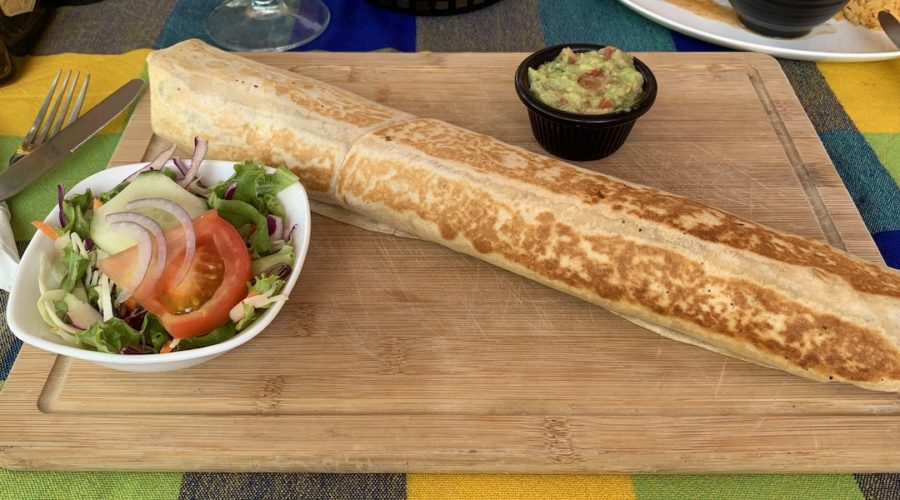 30cm Burrito from a local Mexican Resturant in Coco