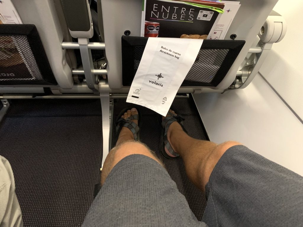Tons of leg room in the Exit Row