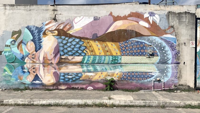 Wall art in Playa del Carmen