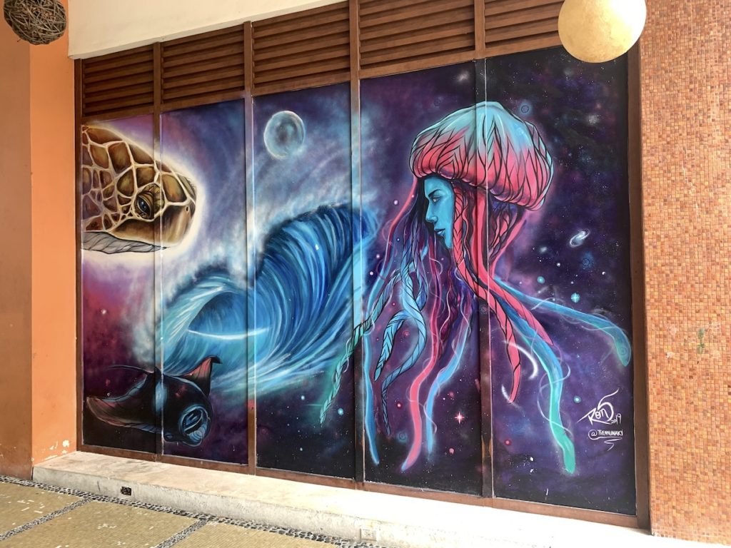 Playa street art of jellyfish