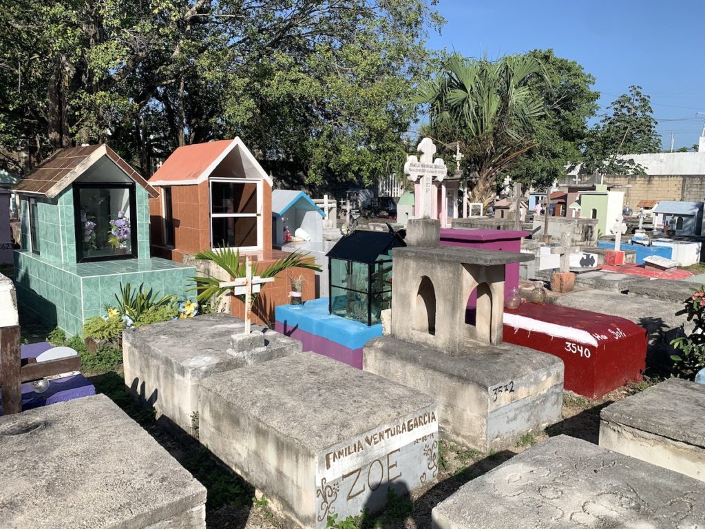 Playa del Carmen's colorful cemetery