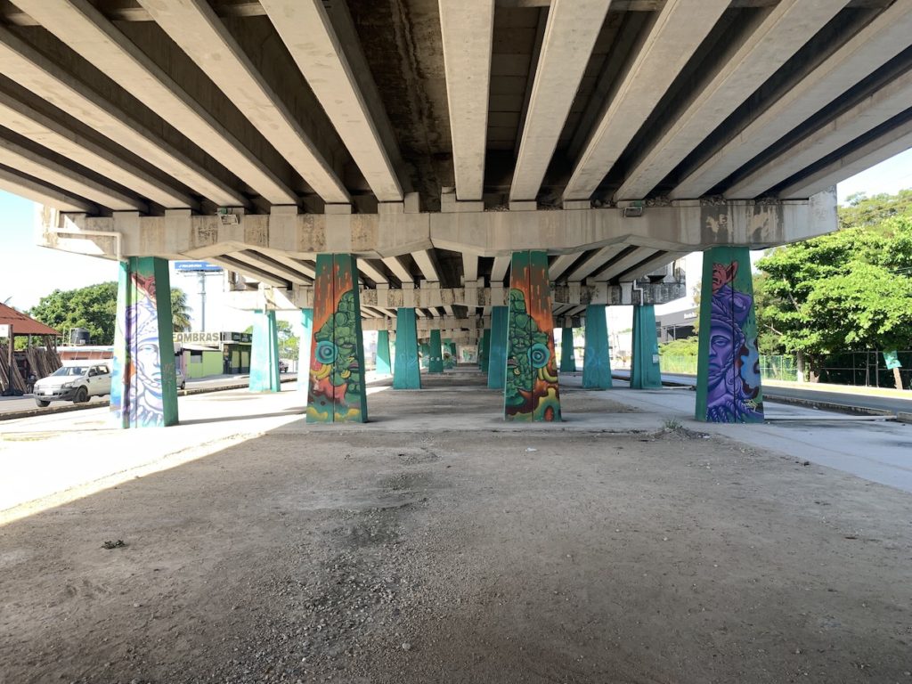 Street art under the freeway