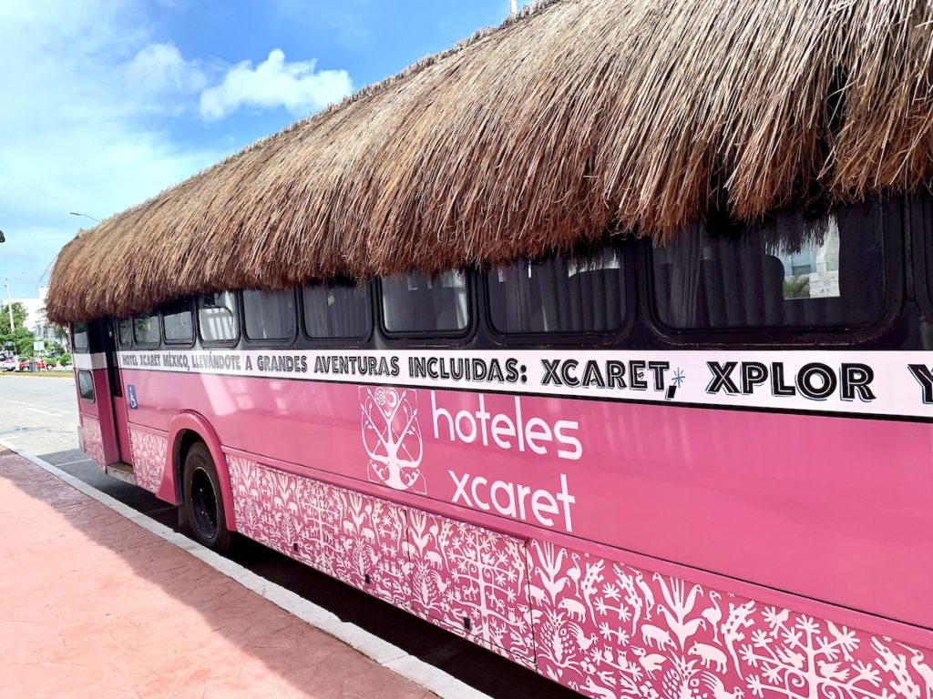 Decked out bus in Playa