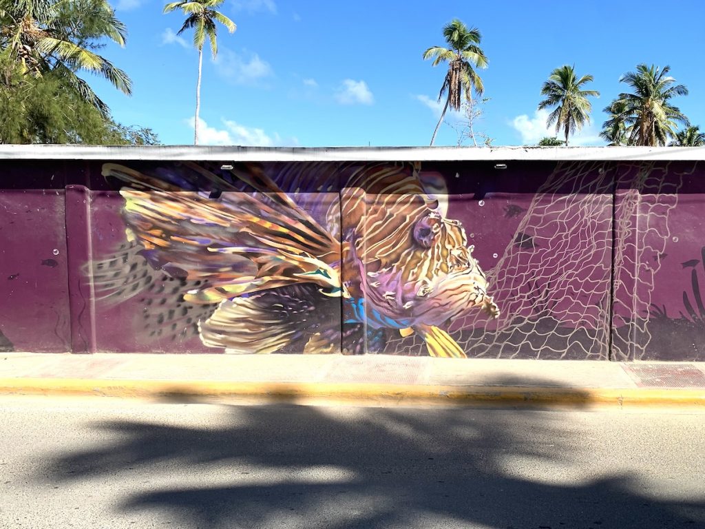 Lionfish street art