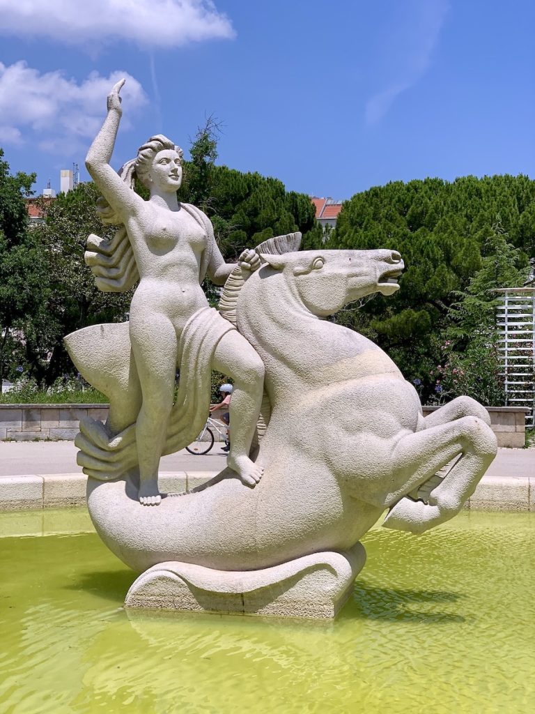 Fun statue in one of Lisbon's many parks