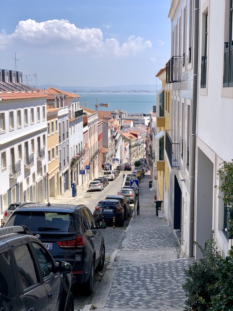 Top of a hill in Lisbon
