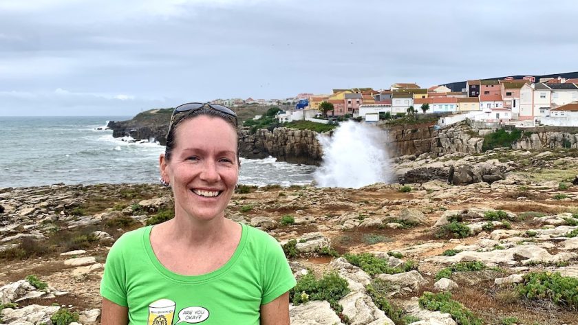 Mrs. ItchyFeet in Peniche, Portugal