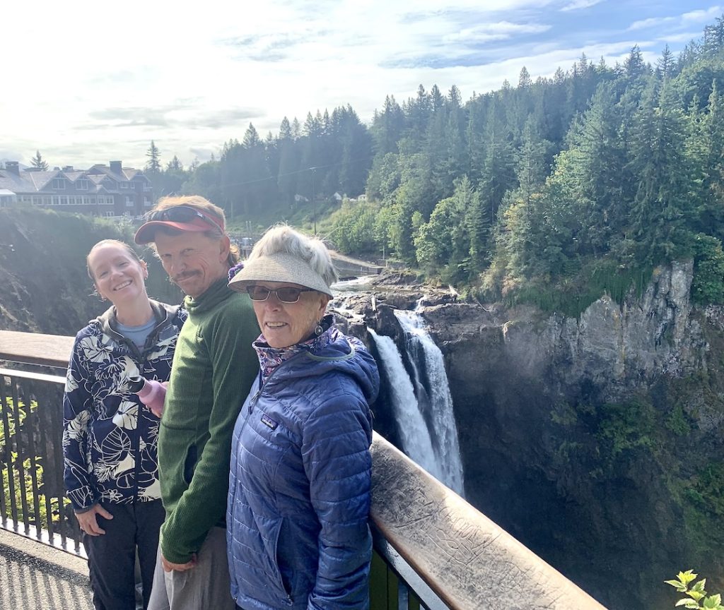 Snoqualmie Falls with the parents