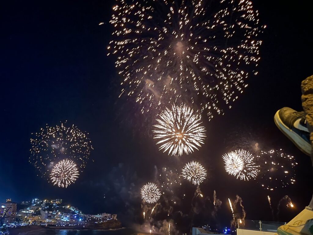Fireworks over Olas Altas