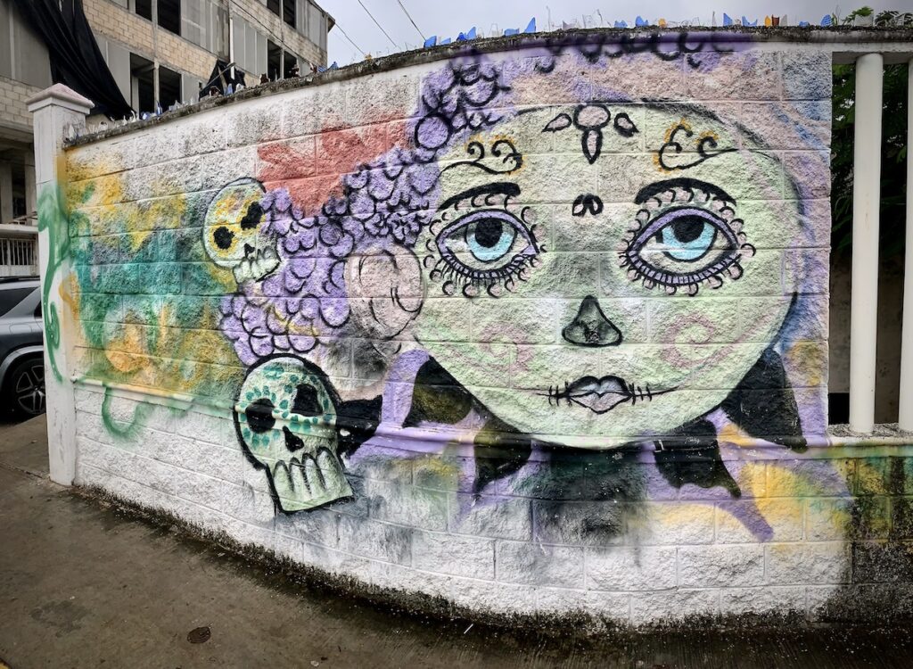 Street art of Catrina