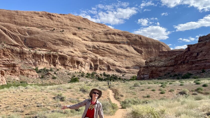 Mrs. ItchyFeet on Mill Creek Waterfall Trail