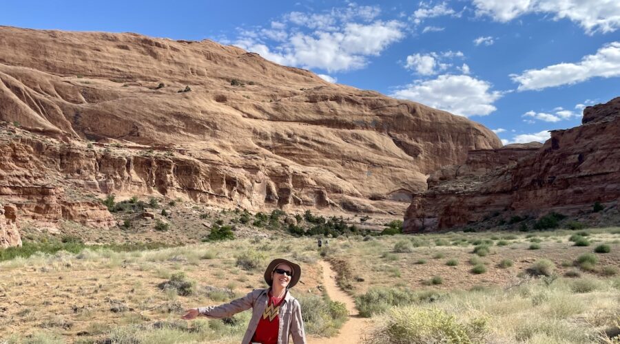 Mrs. ItchyFeet on Mill Creek Waterfall Trail