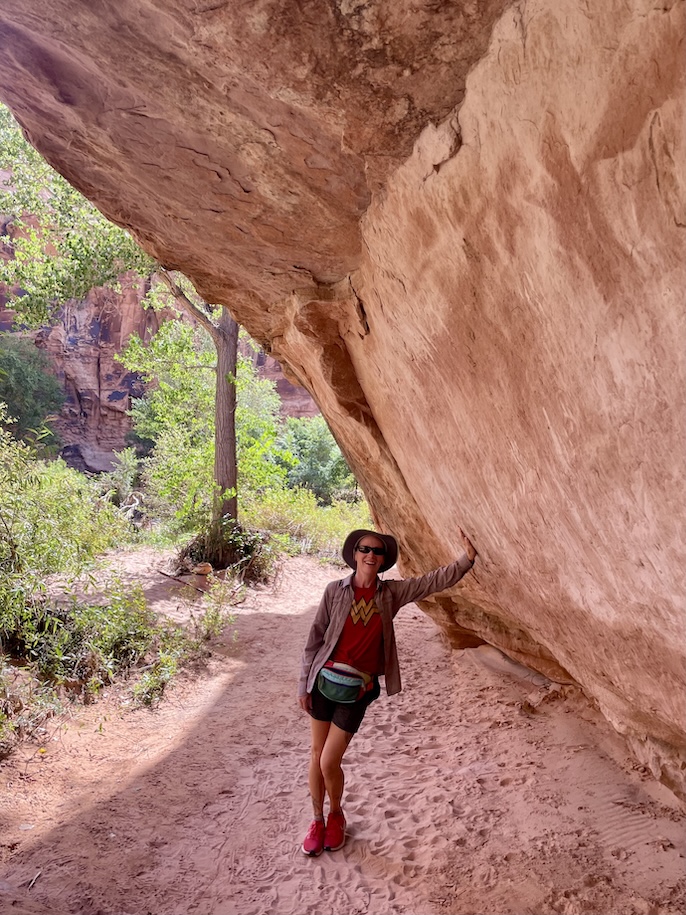 Mrs. ItchyFeet on Mill Creek Waterfall Trail