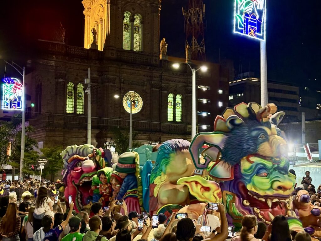 Colorful troll float