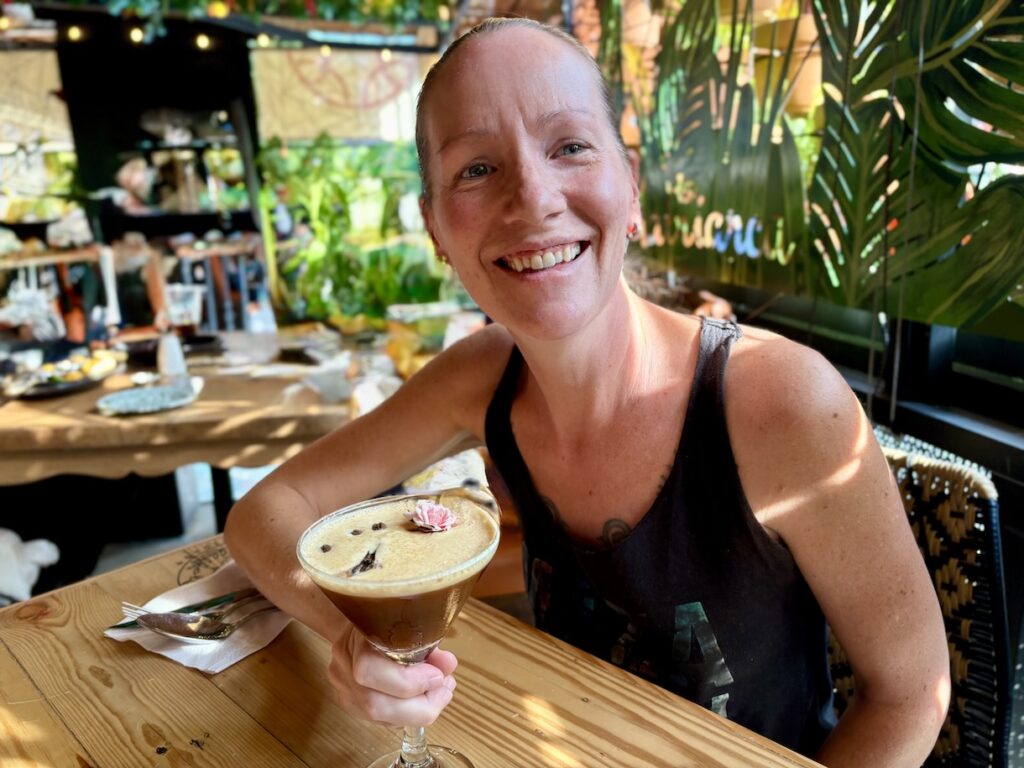 Mrs. ItchyFeet with espresso martini