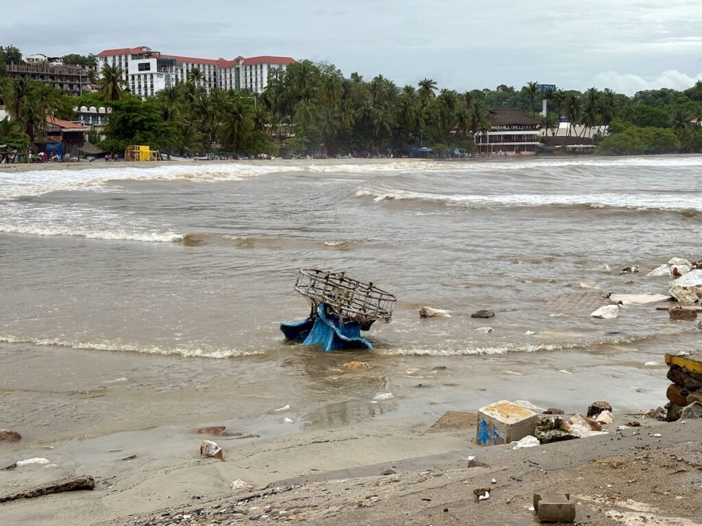 Aftermath of Hurricane Erick