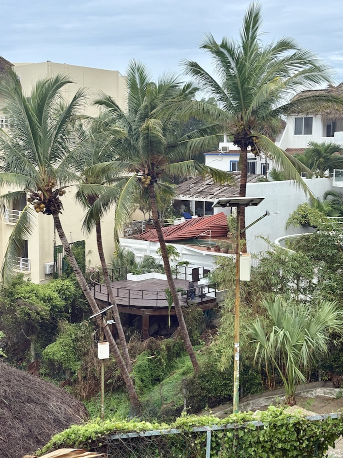 Roof in swimming pool