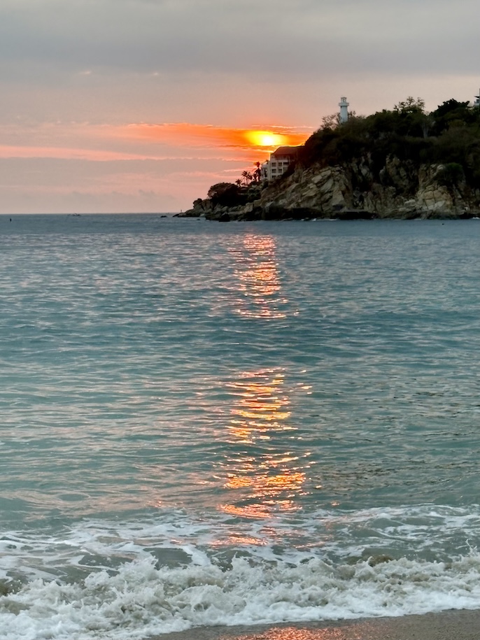 Sunset behind El Faro