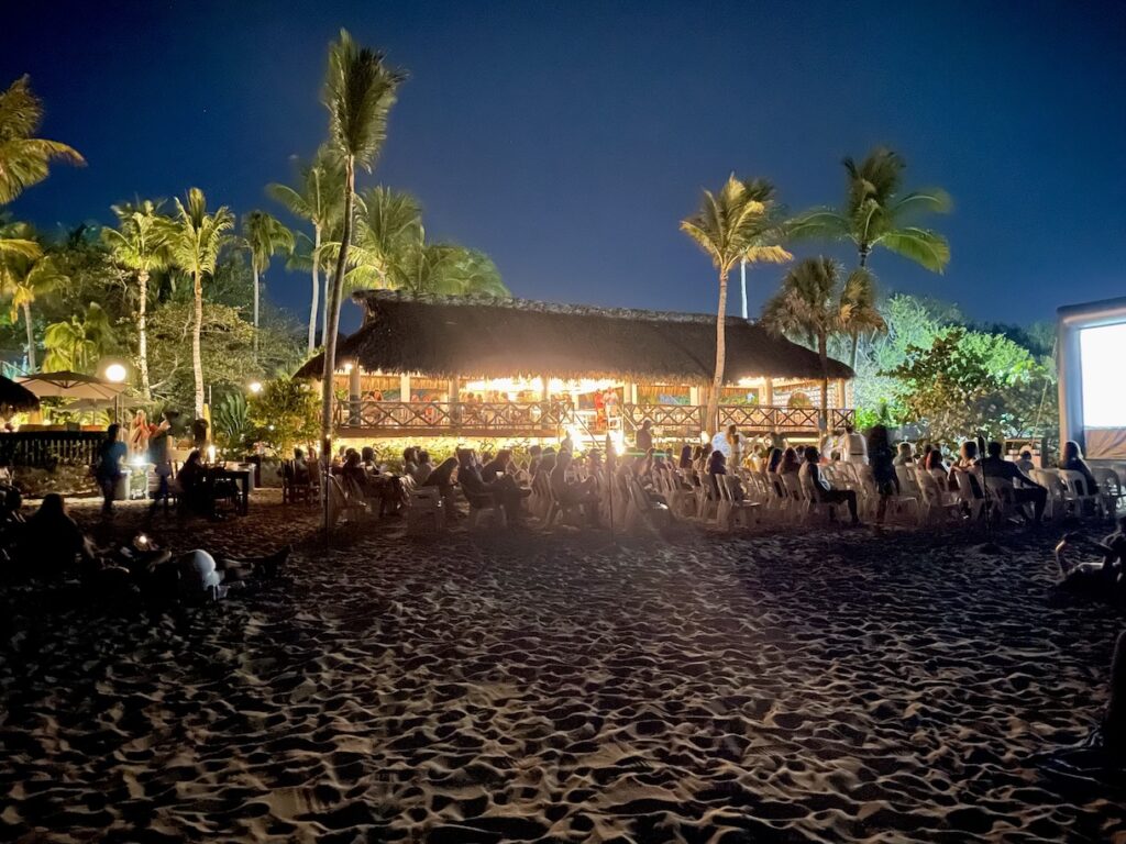 Movie night on Playa Bacocho