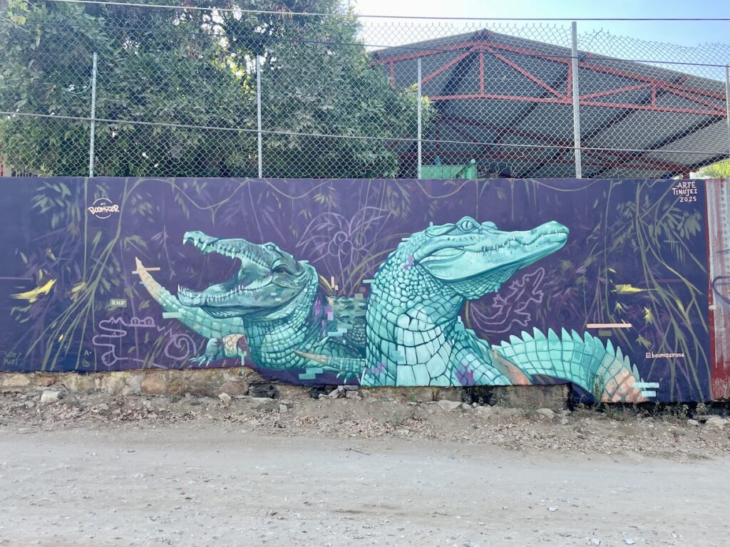 Crocodile street art