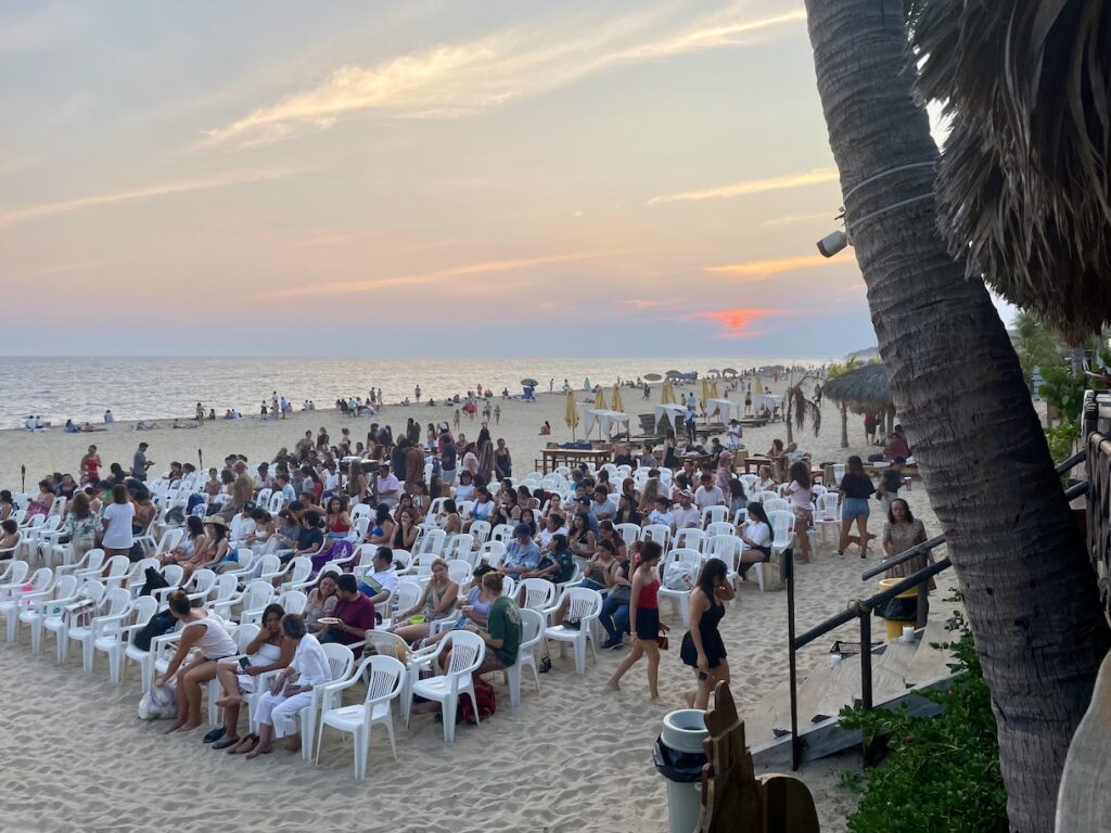 Movie night on Playa Bacocho