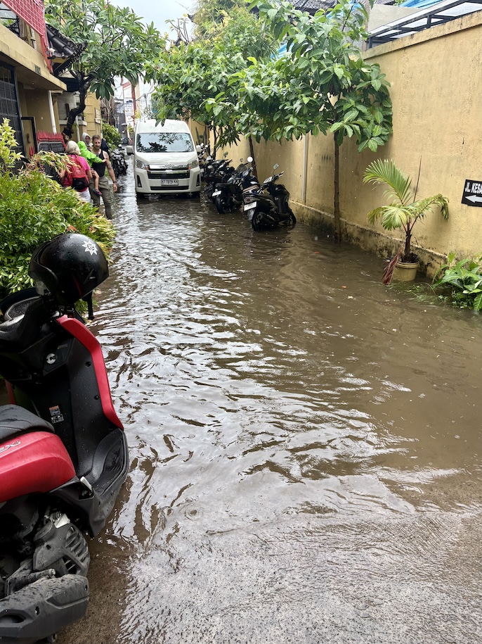 Flooding in Sanur