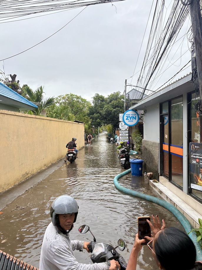 Flooding in Sanur