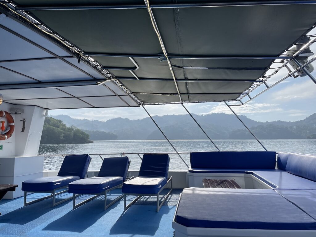 Deck of the boat