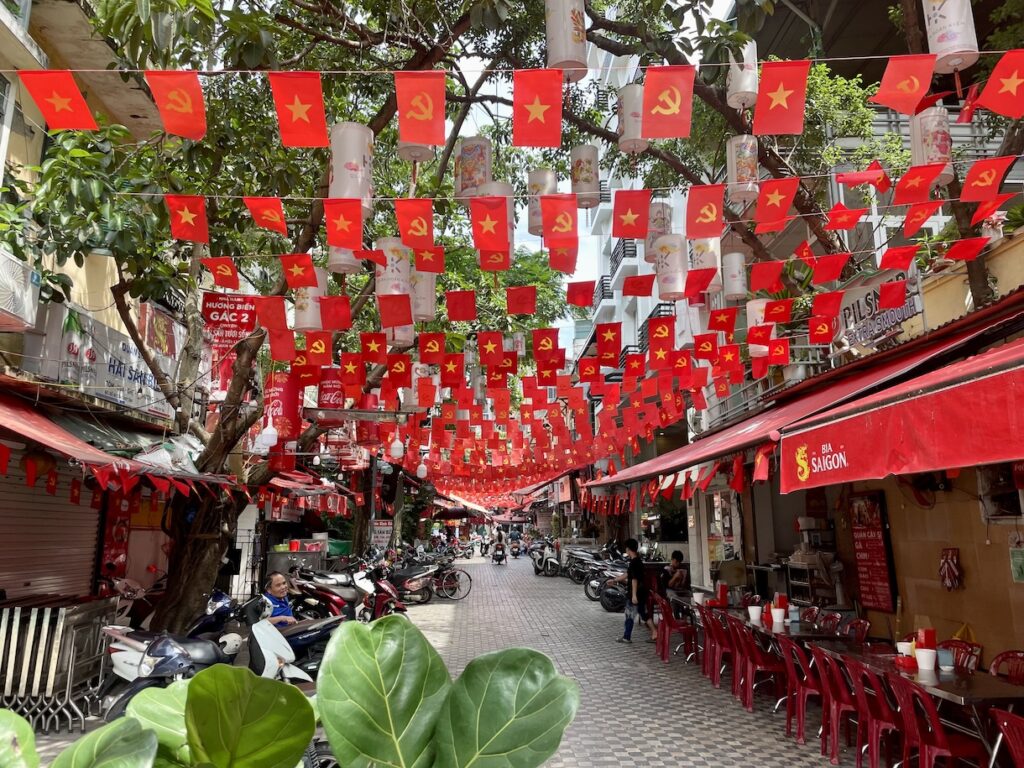 Small street in Hanoi
