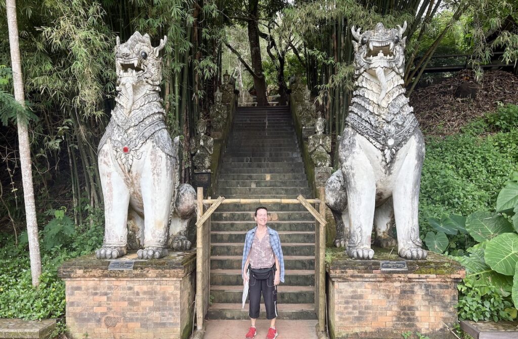 Mrs. ItchyFeet at Wat Pha Lat