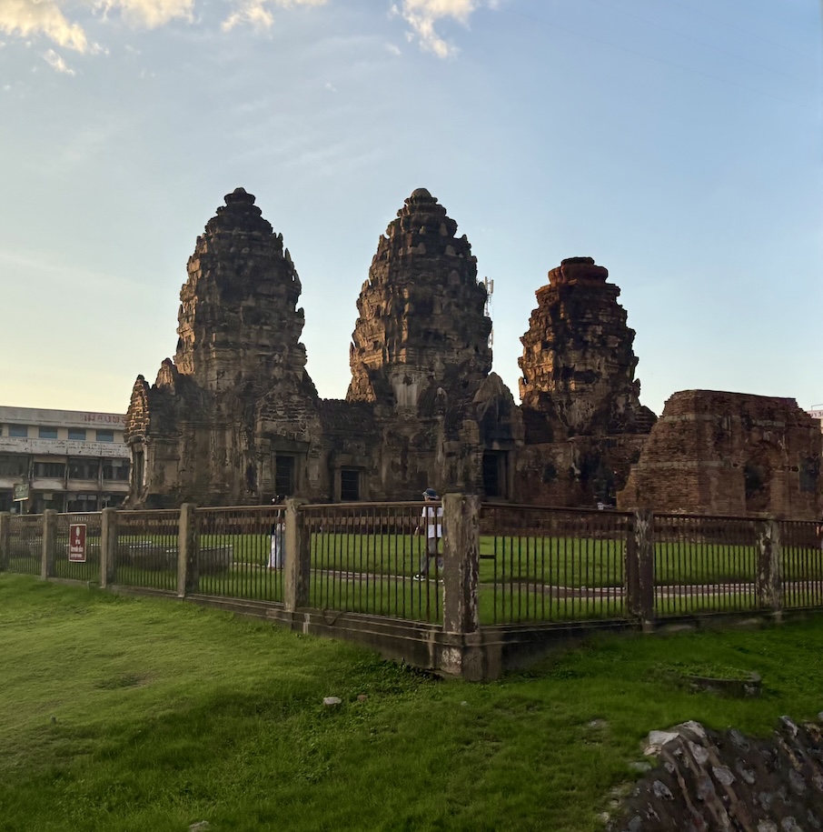 Old Buddhist Temple seen from train