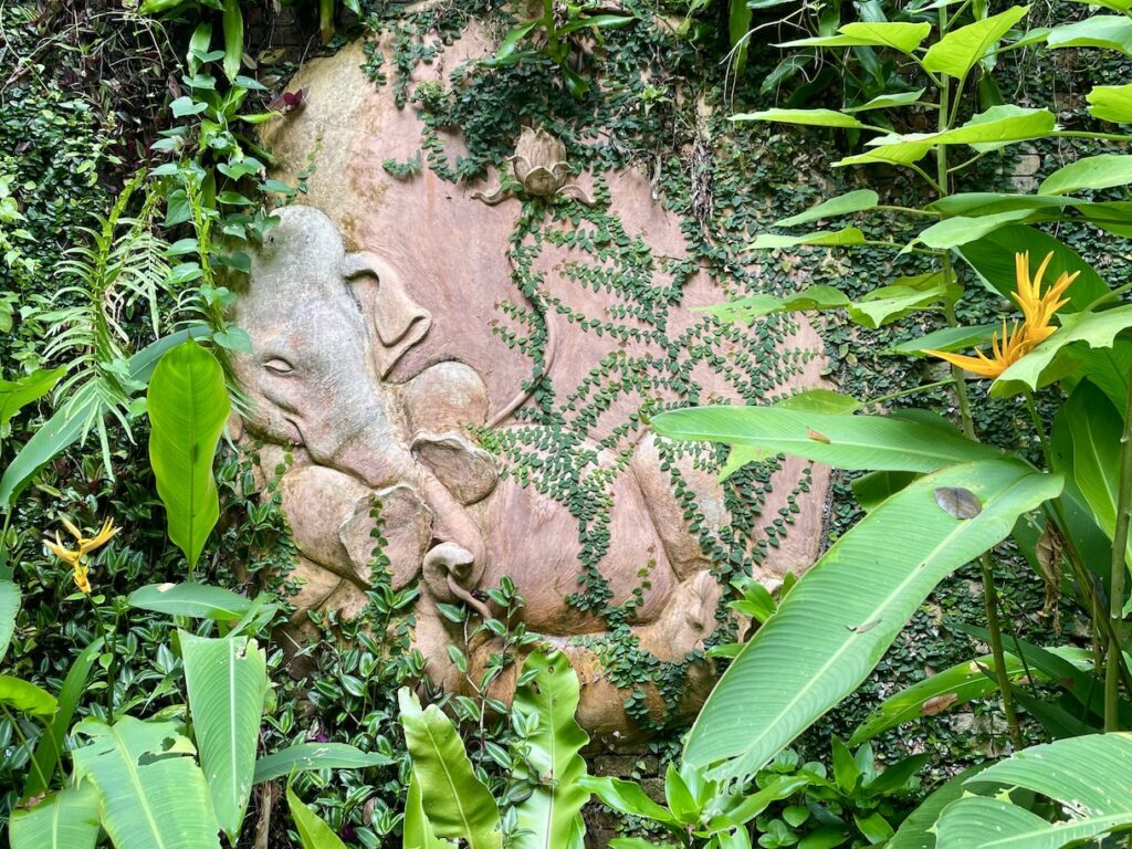 Sleeping elephant relief