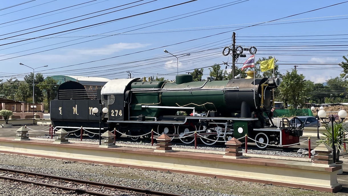 Old train on display