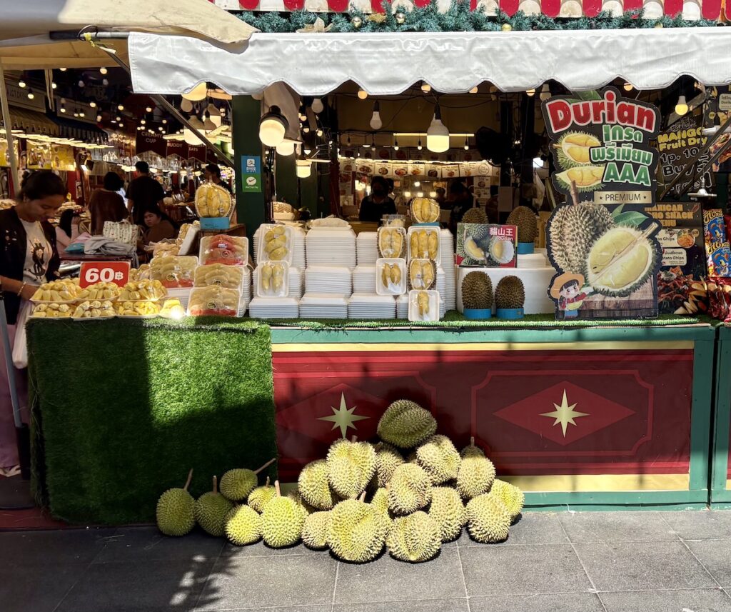 Durian fruit stand