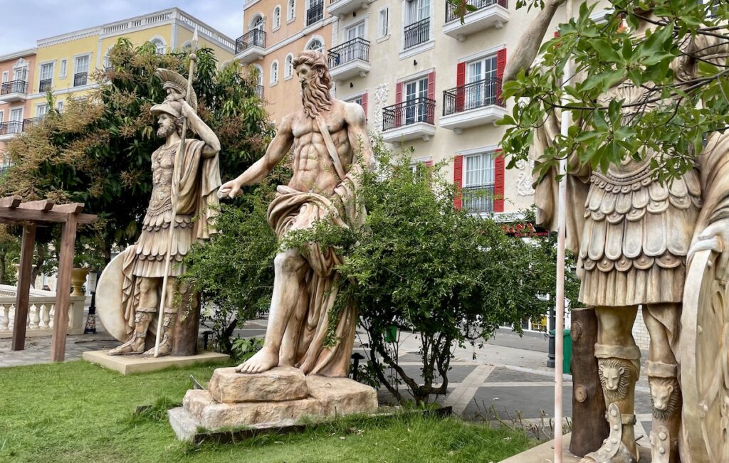 Roman warrior statues