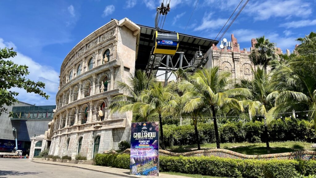 Sun World gondola building in Roman Colosseum design