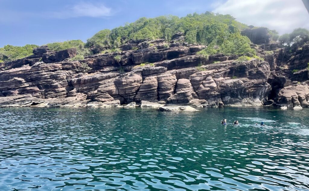 Snorkel spot number one with scuba divers