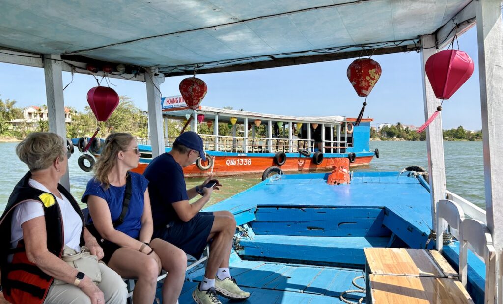 Riverboat cruise on Thu Bồn River