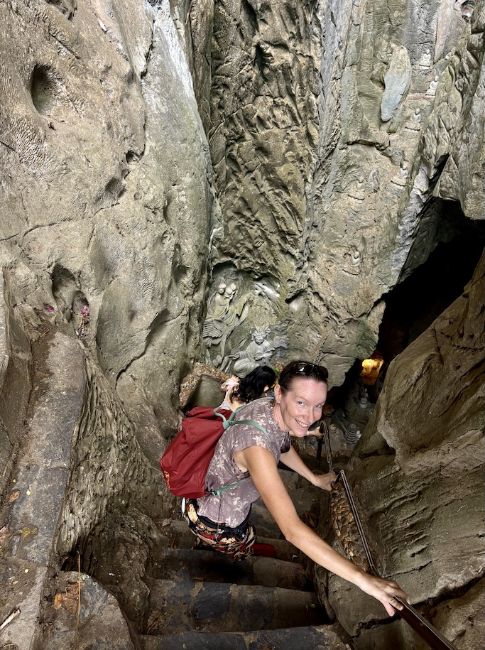 Mrs. ItchyFeet and heaven stairs