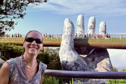 Mrs. ItchyFeet and Hands Bridge