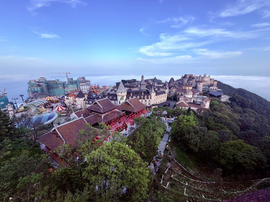 View from highest point in Bà Nà Hills
