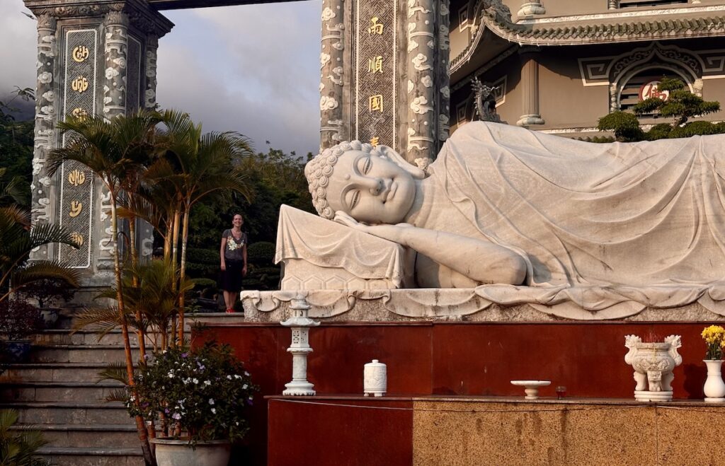 Mrs. ItchyFeet and Reclining Buddha