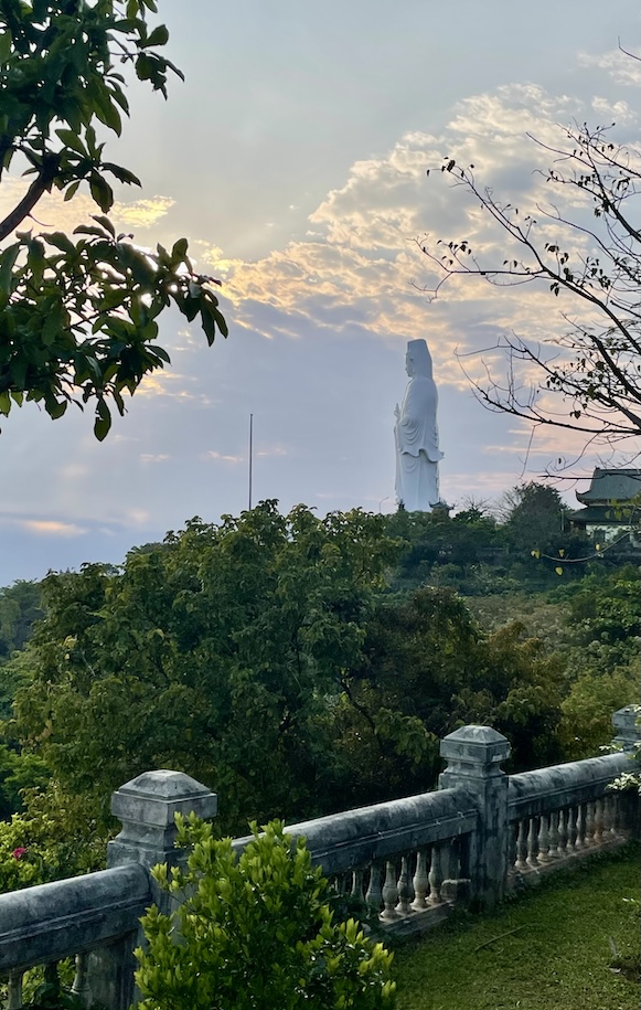 Sunset and Lady Buddha