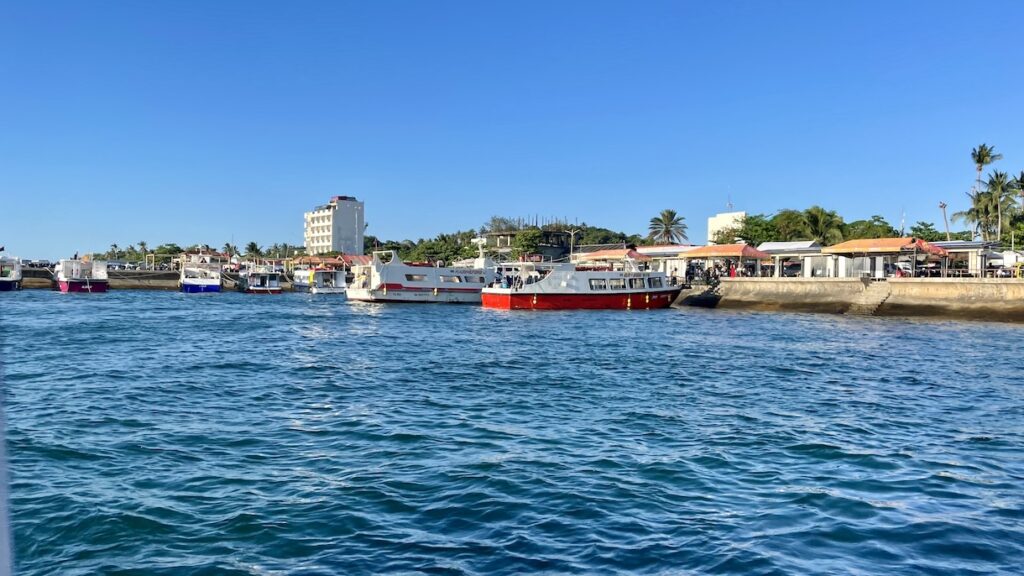 View from ferry to Boracay Island