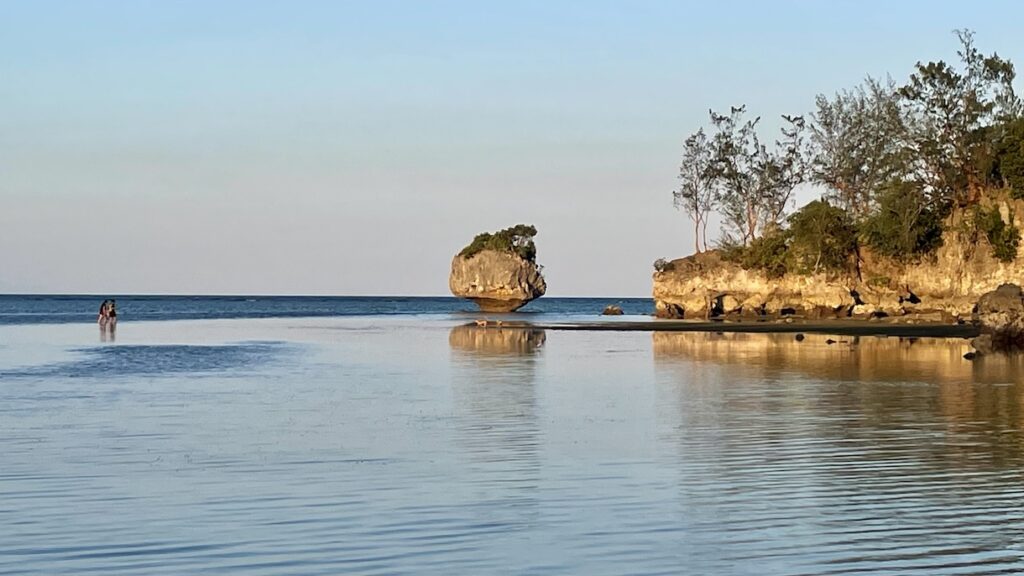 Bulabog Rock at low tide